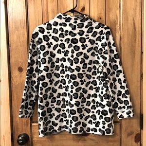 Tahari leopard print sweater.